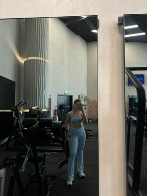 SculptedSilhouette Bra & Flare Leggings Set