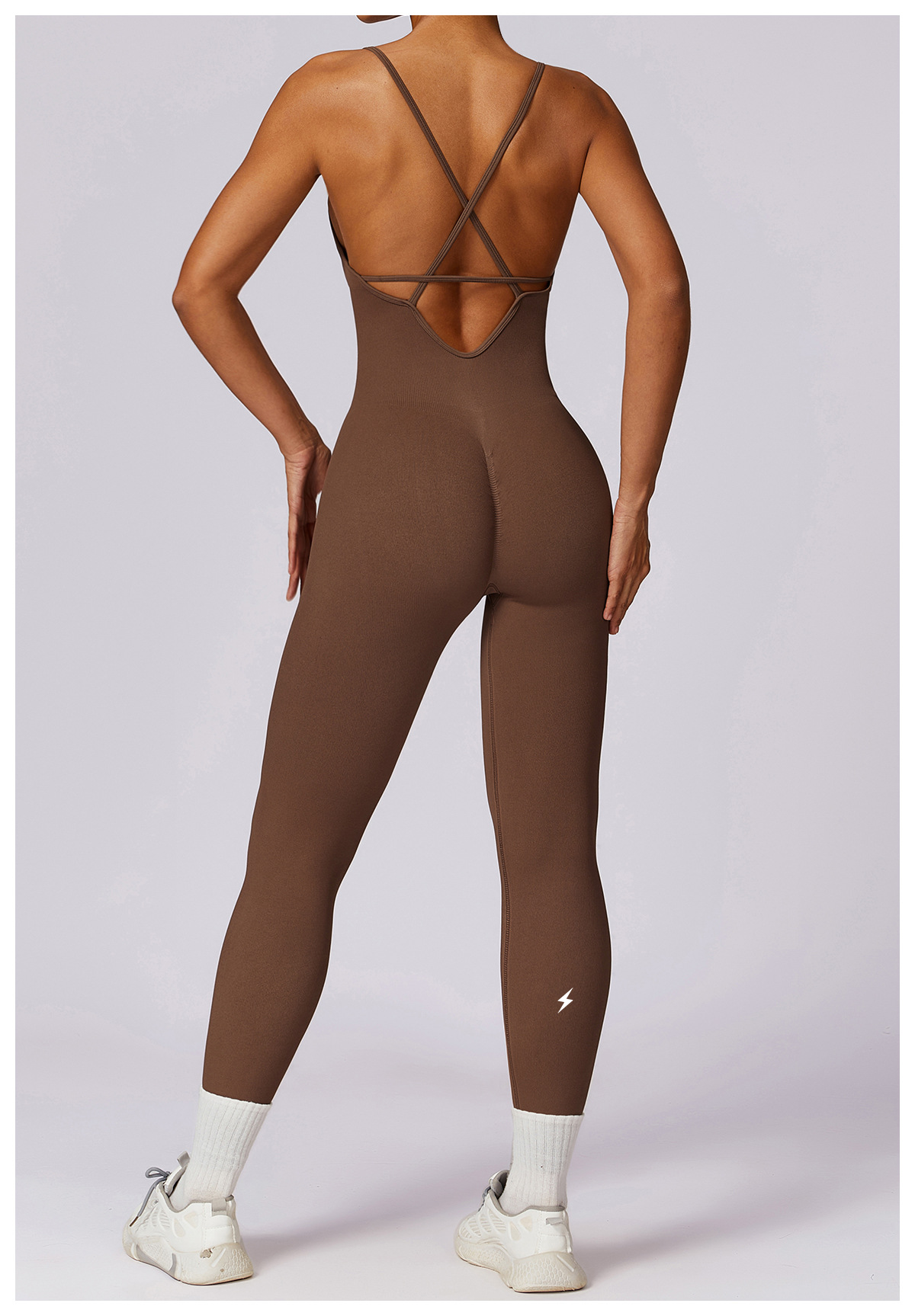 SculptedStrap Cross-Back Jumpsuit