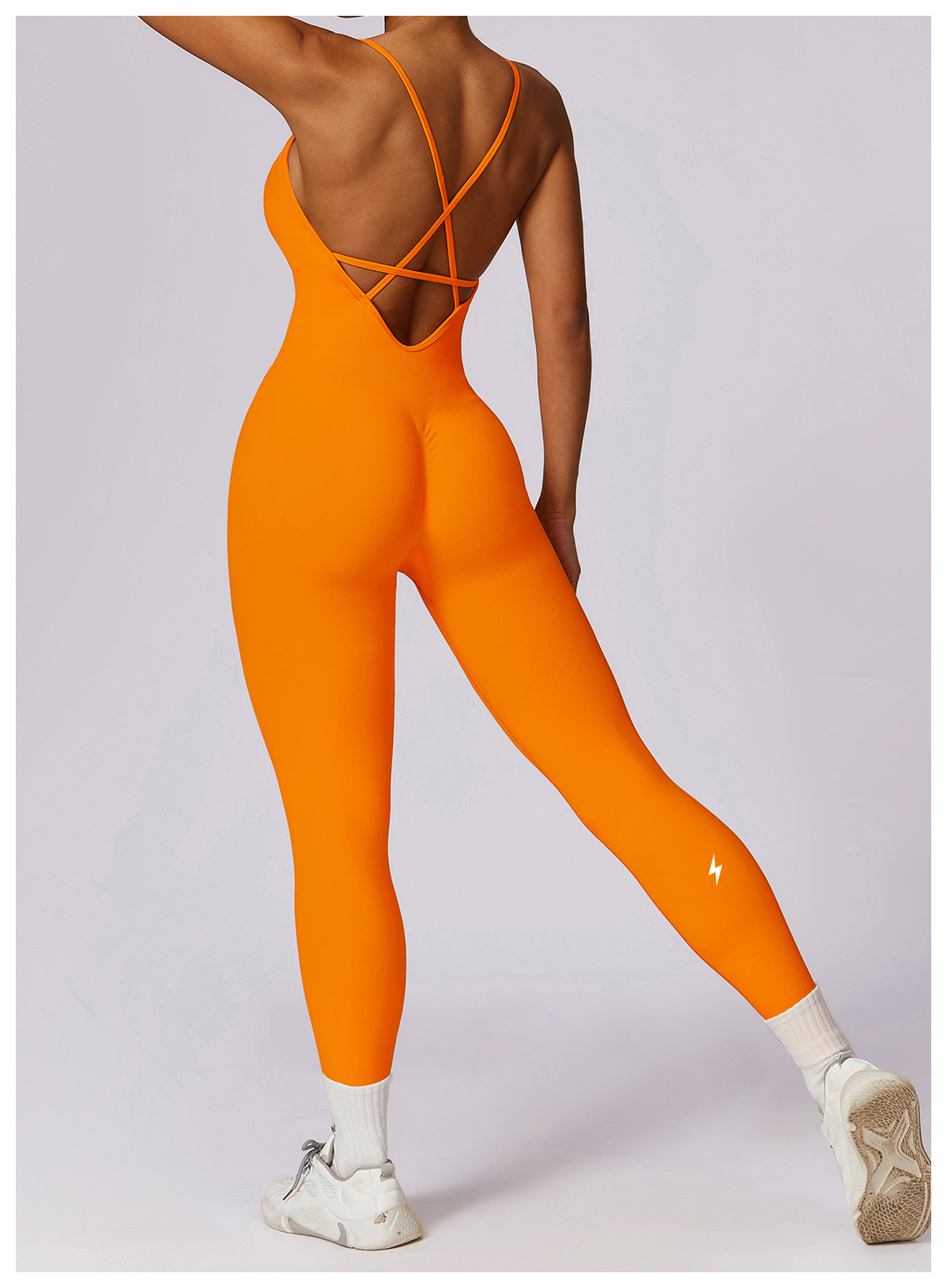 SculptedStrap Cross-Back Jumpsuit