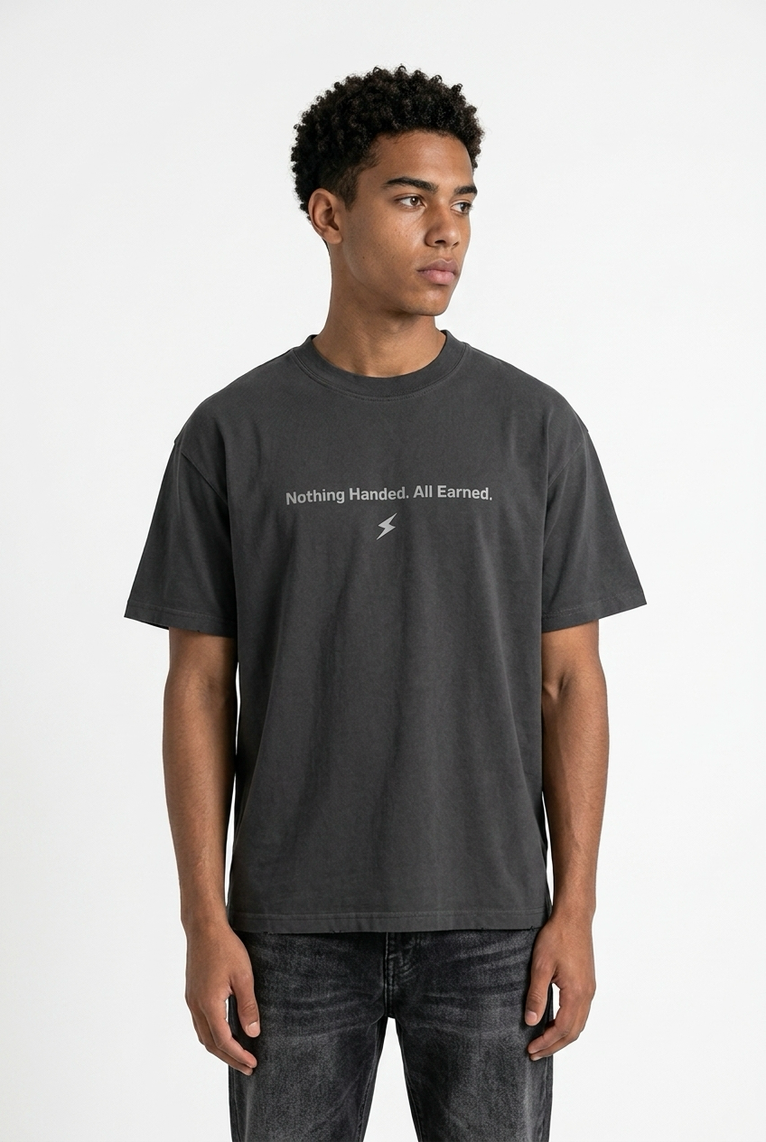 Earned Tee- AcidCore Oversized Tee